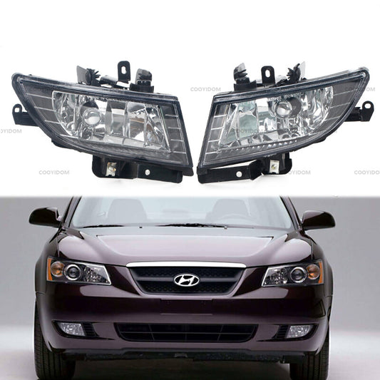 1 Pair Front Fog Light Driving Lamp Belt Bulb for Hyundai Sonata 2006-2010 v