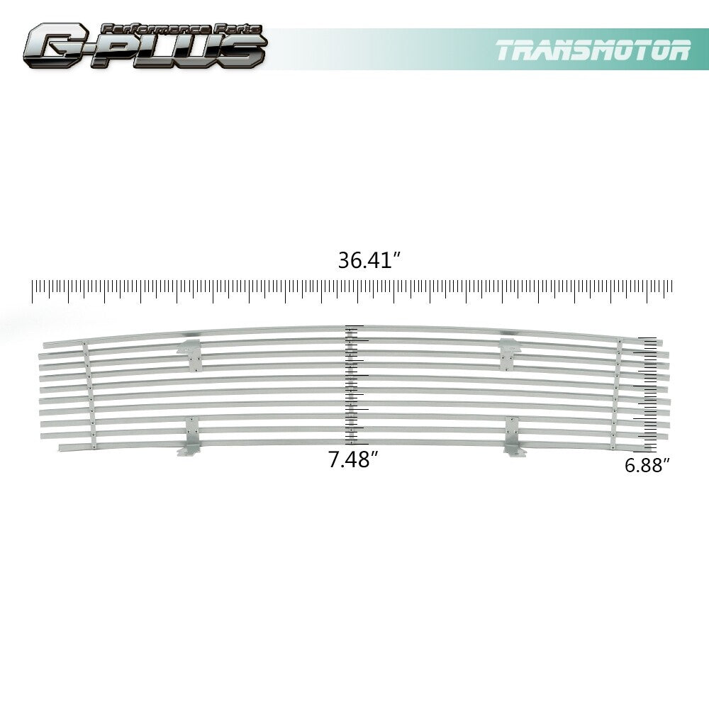 FITS 2009 - 2014 for MAXIMA SILVER UPPER BUMPER GRILLE GRILL INSERT - v