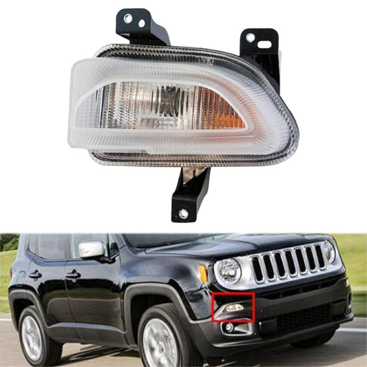Front Right DRL Park Turn Signal Light Lamp Fit for for Jeep Renegade 2015-2018 v