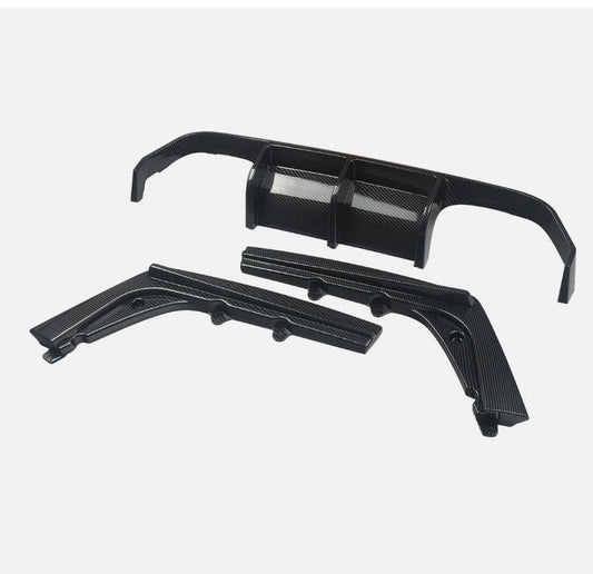 Carbon fiber rear bumper diffuser lip suitable for 2015-2020 for BMW F80 M3 F82 F83 M4 V style Q