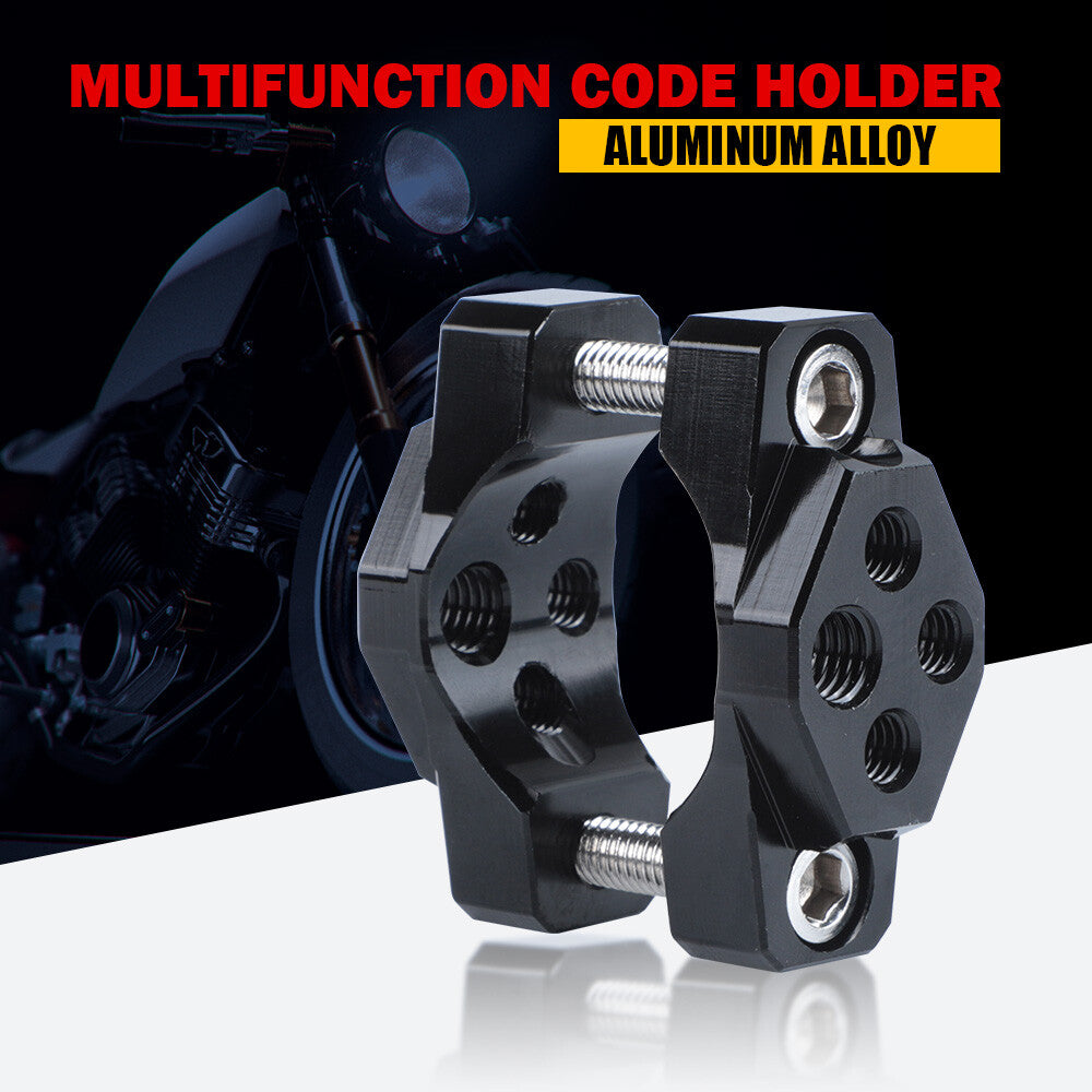 Motorcycle Tube Bar Bumper Mount Bracket Clamp Spot Light Fog Headlight Holder