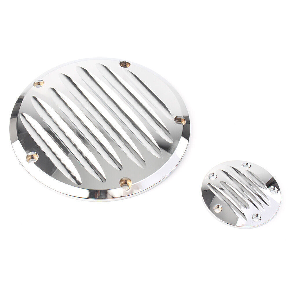 5 Hole Clutch Timing Covers Fit for Harley FLHTK Electra Glide Ultra Limited Silver