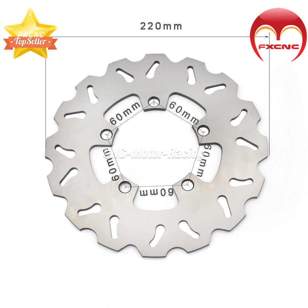 CNC silver-iron rear disc brake rotor suitable for YZF R15 2015 2016 2017 2019-2021