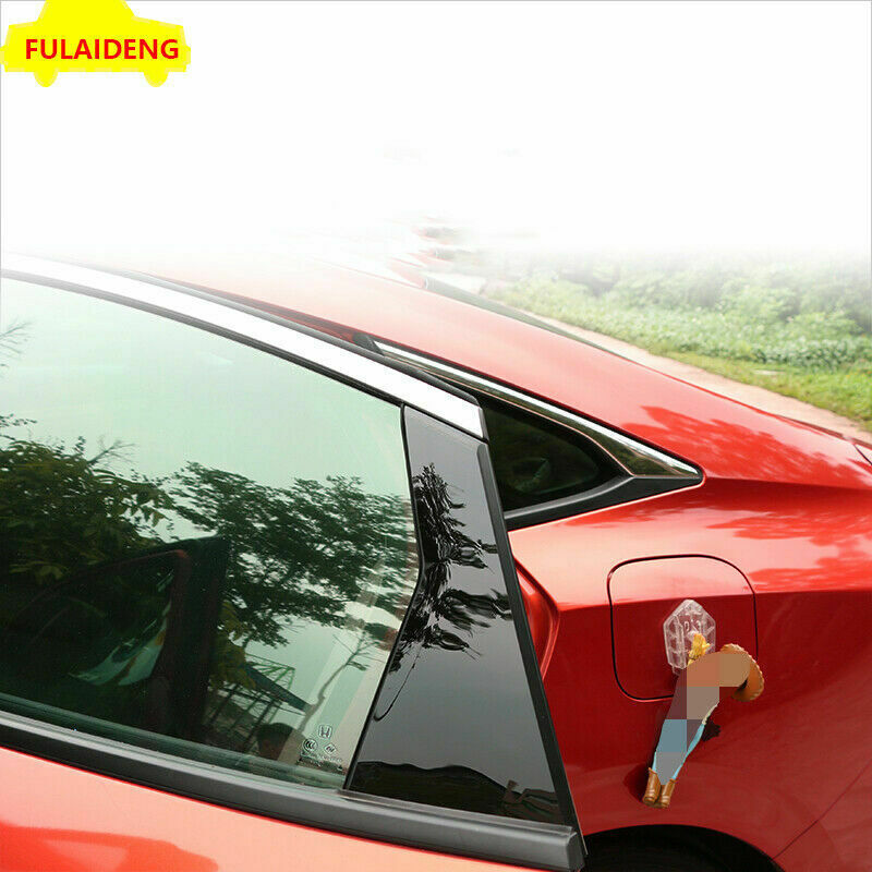 for Honda for Civic Sedan 2016-21 PC Black Window Pillar Posts Door Trim Accessories
