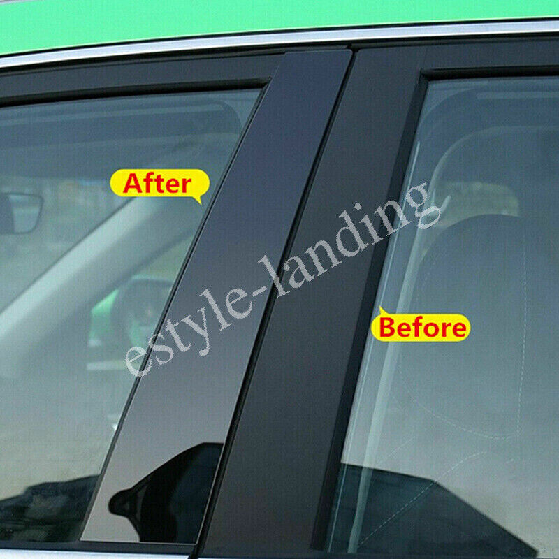 Piano Black Pillar Post Door Window Molding Strip Trim for Nissan Altima 2019-21