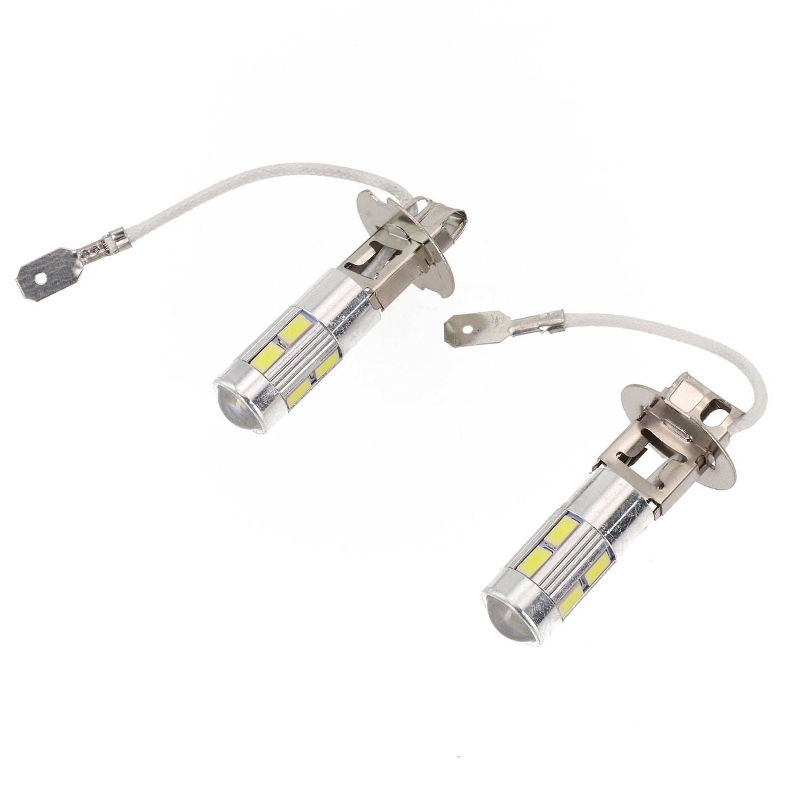 2 H3 50W 6000K White High-Power Car LED Fog Light Bulbs DC 9V to 30V