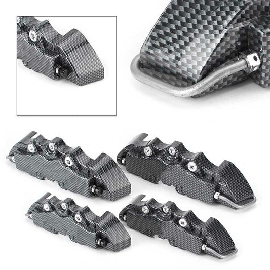 4x Disc Brake Caliper Covers Parts Front Rear 3D Car Truck Set Black ABS Q