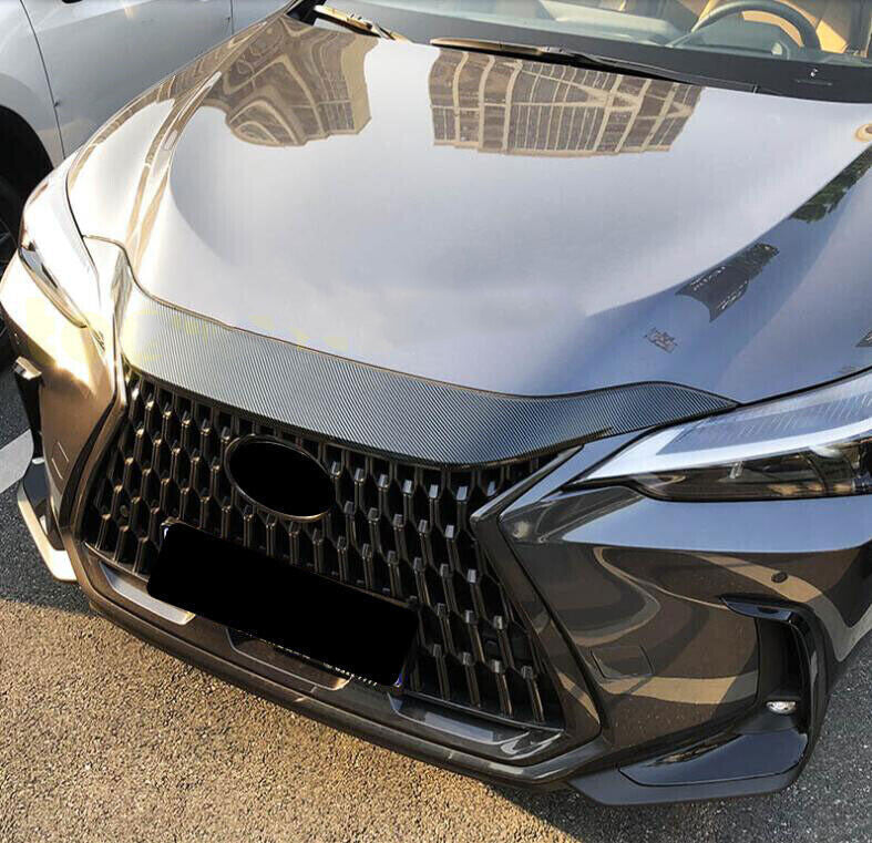 for Lexus NX 350 2022-2023 ABS Carbon Fiber Front Hood Bonnet Guard Cover Trim