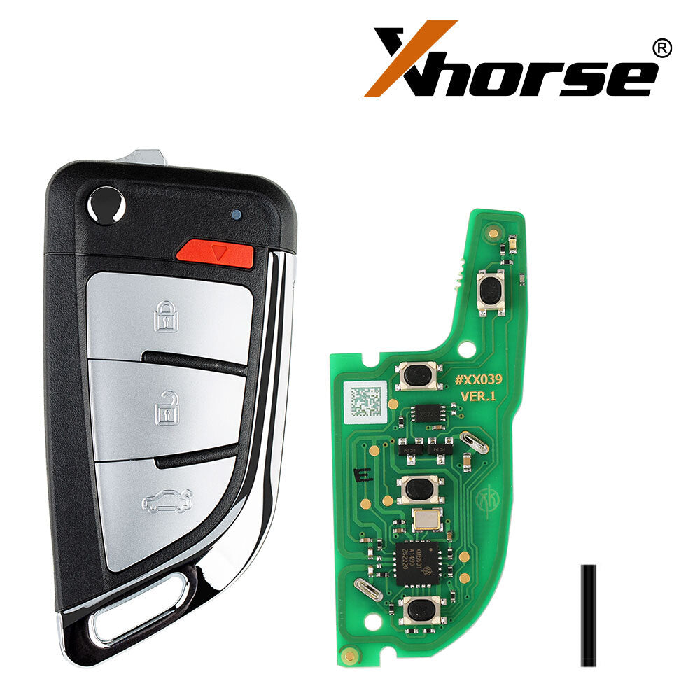 5¡Á XEKF20EN Super Remote Key 4 Buttons + Super Chip for Key Tool Max Pro