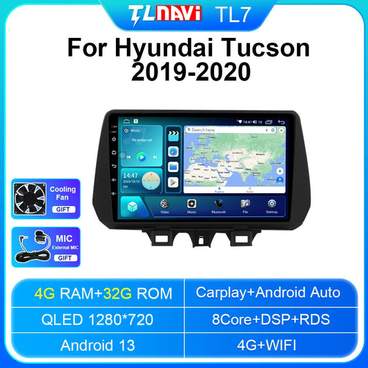 Android Car Radio Screen for Hyundai for Tucson 2019-2020 Carplay GPS Auto Player