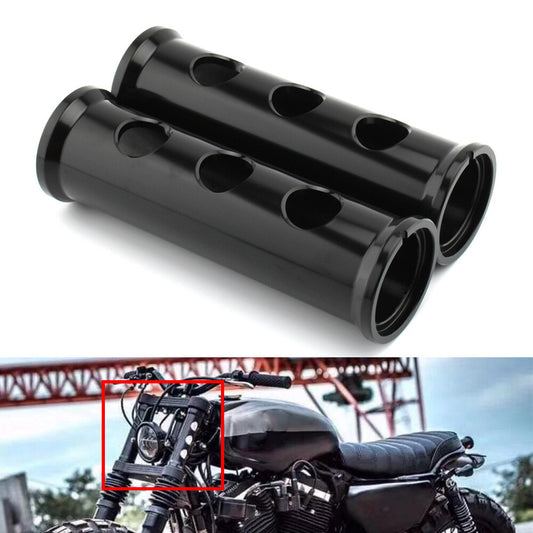 for Harley XL 883 1200 2000-21 Black Upper Fork Tube Front Shock Absorber Cover Q