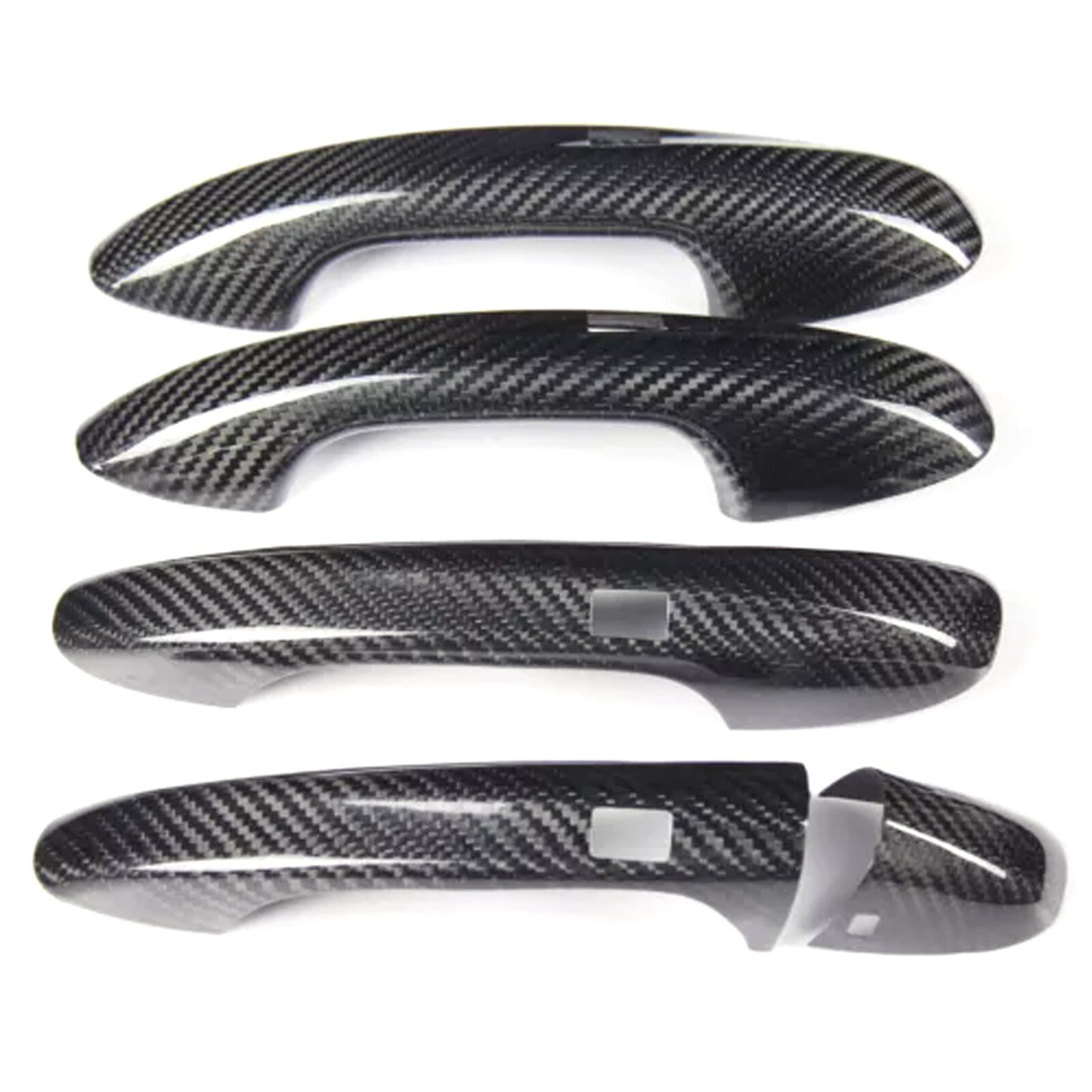 for Benz W205 C E S GLC GLE AMG Door Handle Cover w Sensor Carbon Fiber