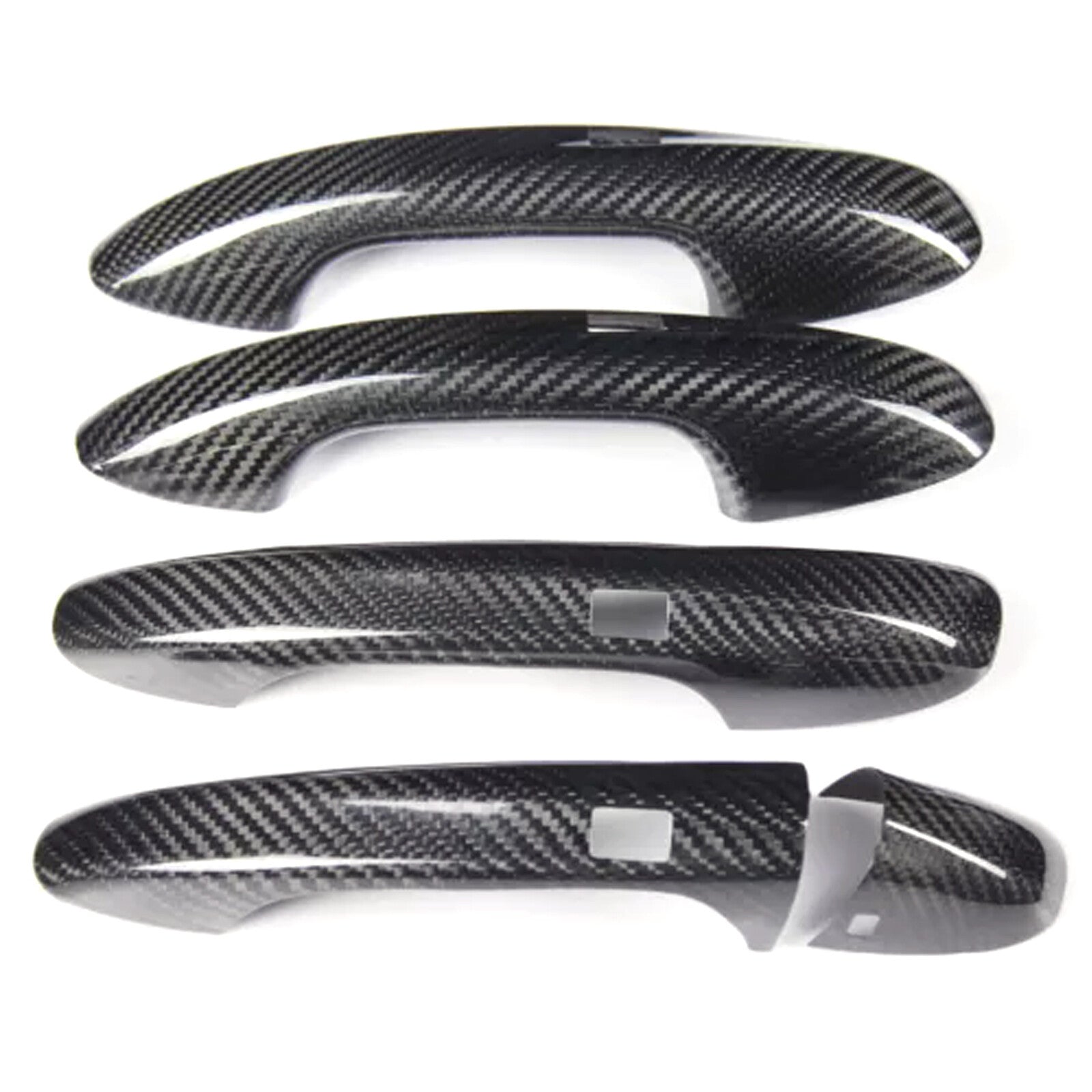 for Benz W205 C E S GLC GLE AMG Door Handle Cover w Sensor Carbon Fiber