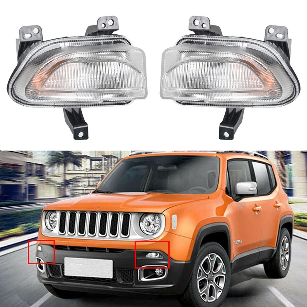 Front left and right park turn signals applicable to 15-18 for Jeep Renegade- n