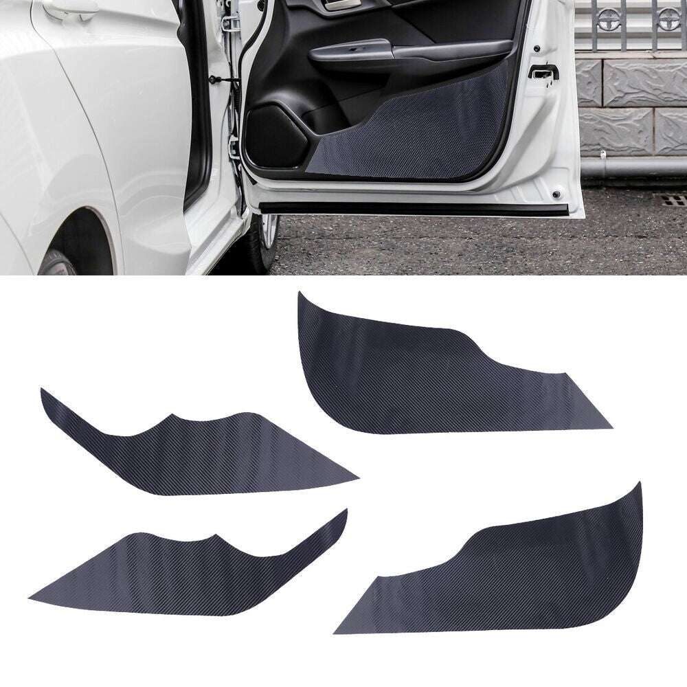 Anti Kick Carbon Fiber Style Door for Honda Fit Jazz 14-2018 Film Useful New n