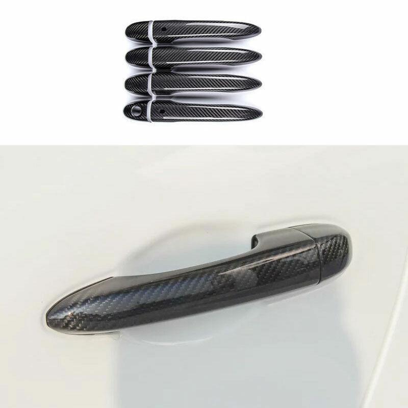 Fit For 2014-2021 for Maserati Ghibli Carbon Fiber Door Handle Cover With for Smart Hole