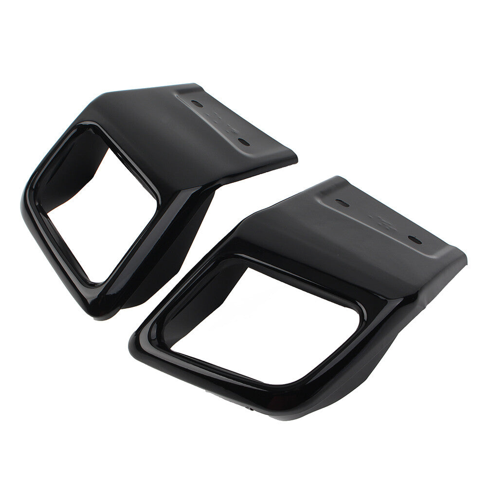 Rear Bumper Exhaust Tube Trim for Land Rover for Range Rover Evoque 10-18 Black Car Q