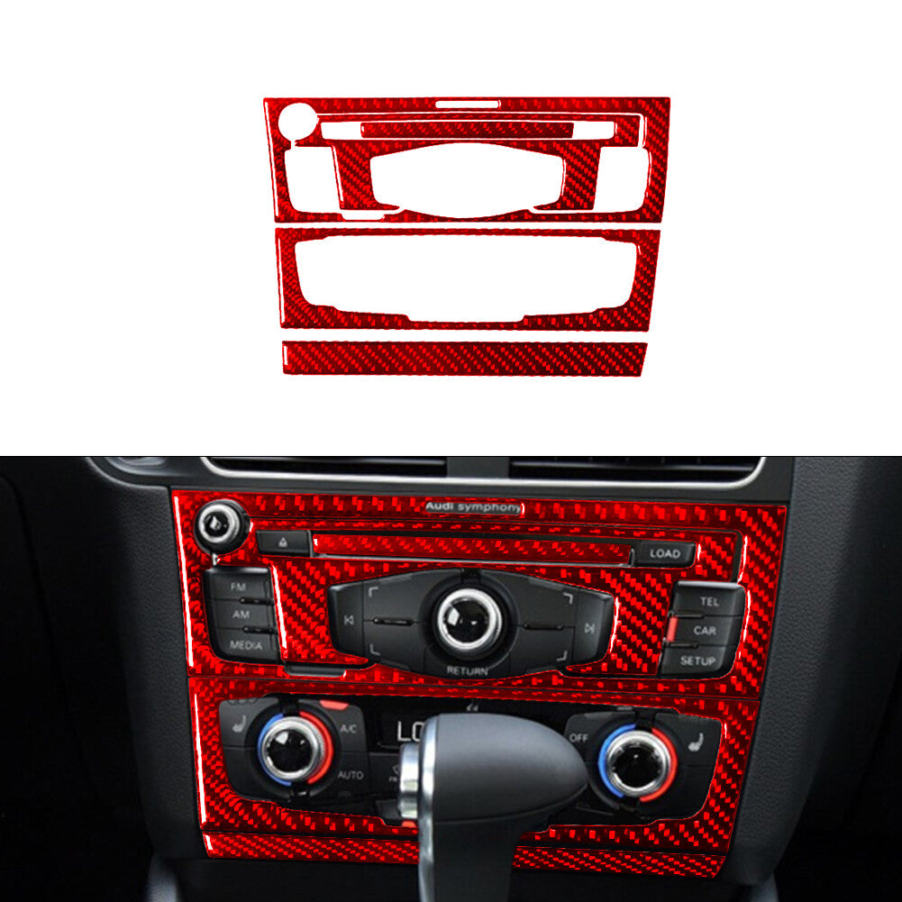 Carbon Fiber Steering Wheel Buttons Cover Trim for Subaru Forester 2009-2013 A v