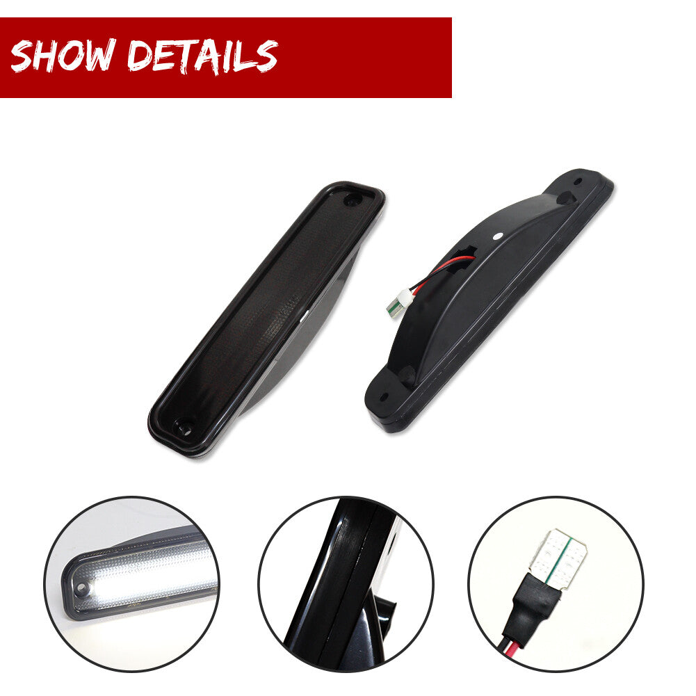 White LED side marker light suitable for 73-80 Blazer for GMC Jimmy, Pickup, and Suburban- v