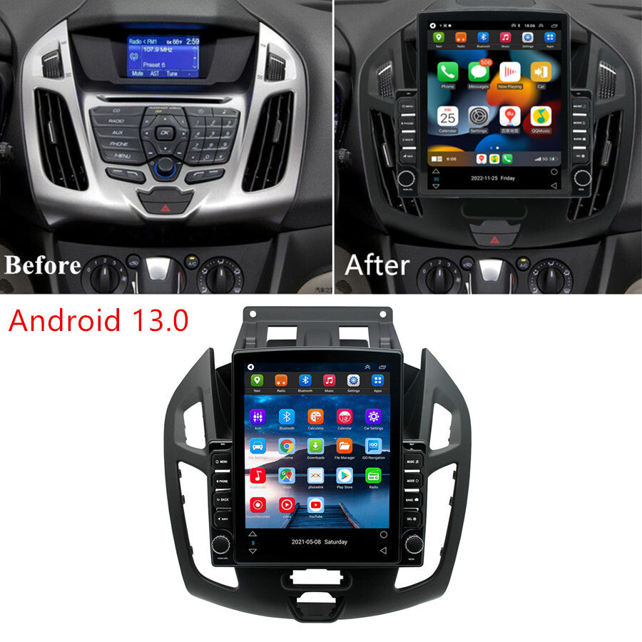 9.7 Android 13 Stereo Radio GPS Wifi for Ford Transit Connect 2014-2018 Carplay
