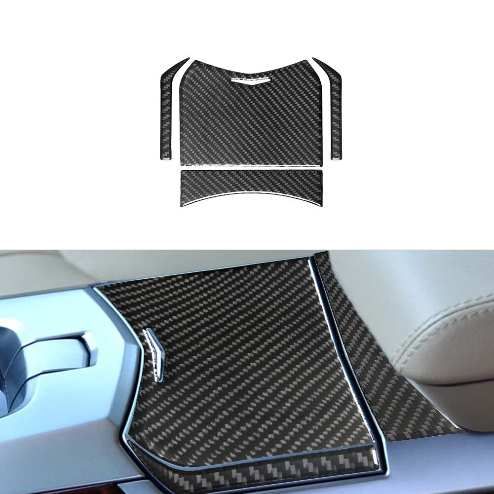 for Audi A4 2017-2019 Carbon Fiber Door Interior Handle Panel Cover Trim Sticker v