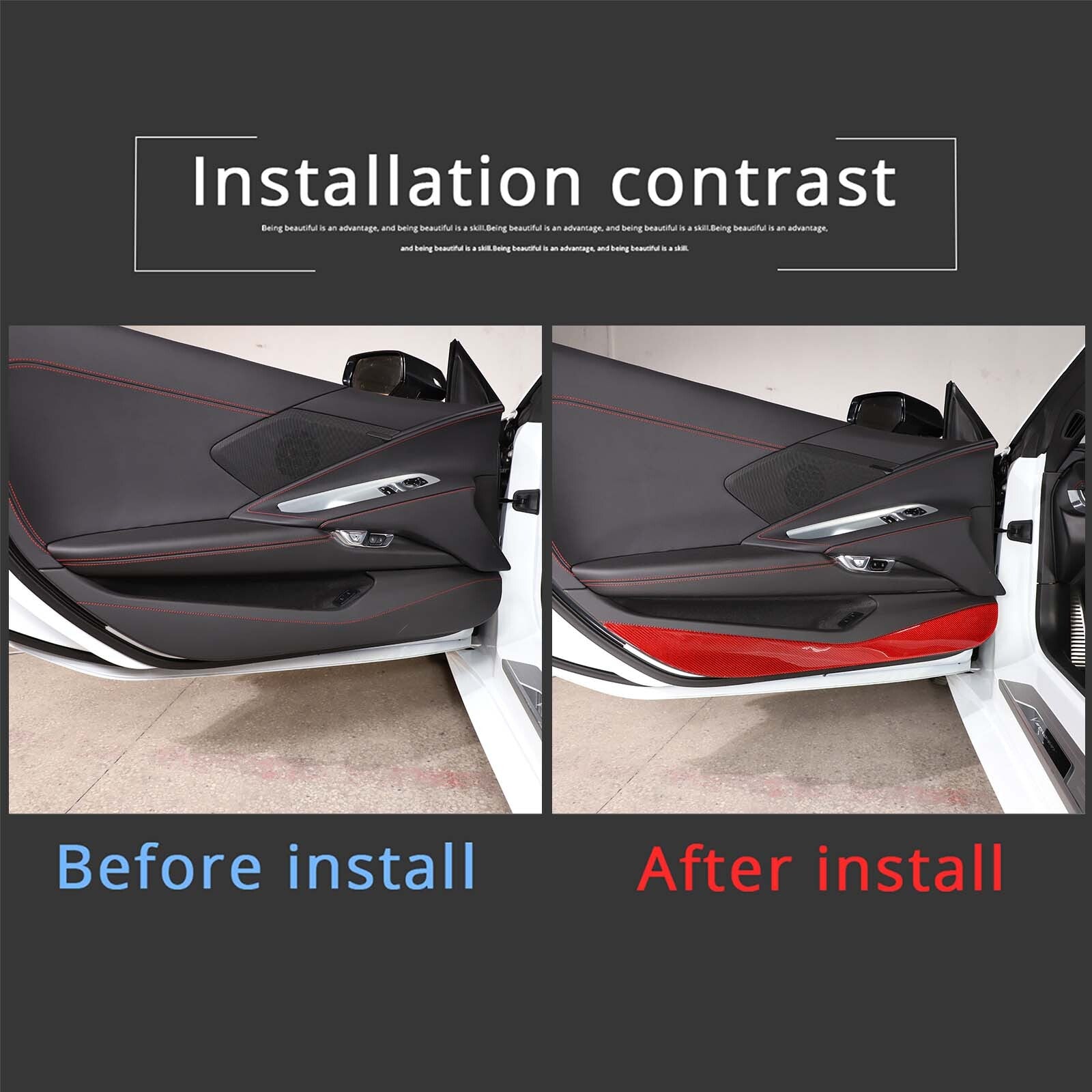 2 Piece ABS Smoked Rear Bumper Reflector Cover Trim for Subaru WRX 2022-2023- v