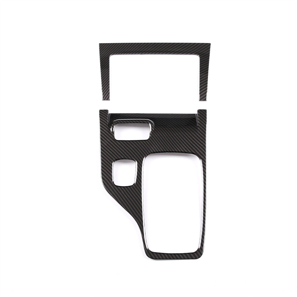 2¡ÁCarbon Fiber ABS Central Control Gear Shift Panel Trim for Ford Ranger 2015-22