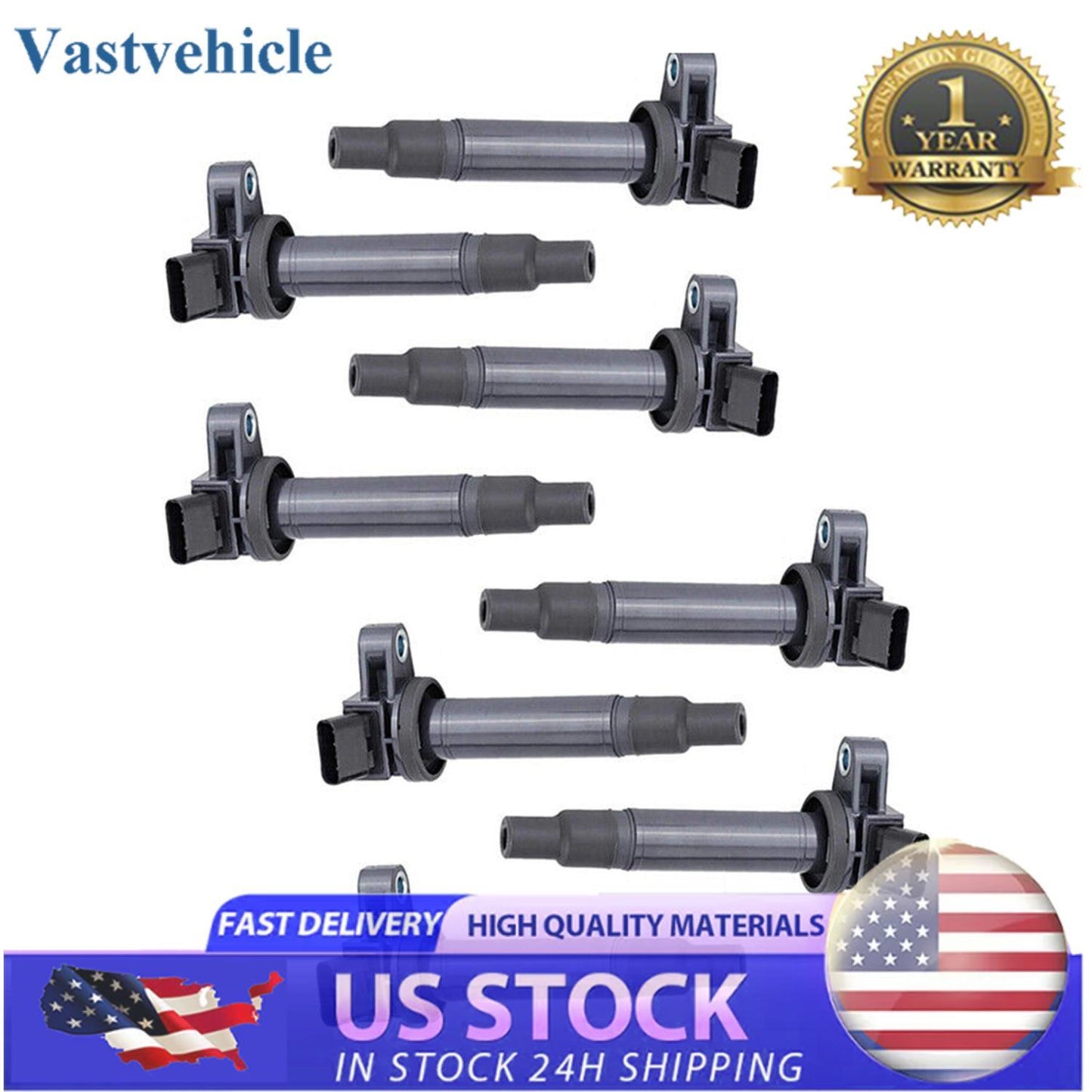 673-1303 Ignition Coil  Spark plug for Toyota Tundra 4.7L V8 2000-2009