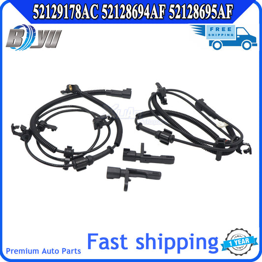 4-pack of front and rear ABS speed sensors suitable for Jeep Freeman L4 2.8L V6 3.7L 2006-2007