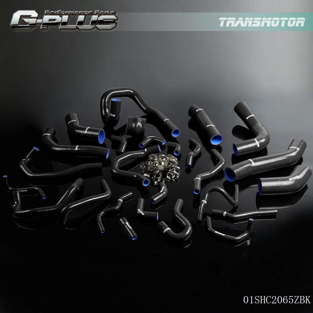Black silicone radiator hose is suitable for Supra MA70MK37m-GT/7GTE Turbo 30L- v
