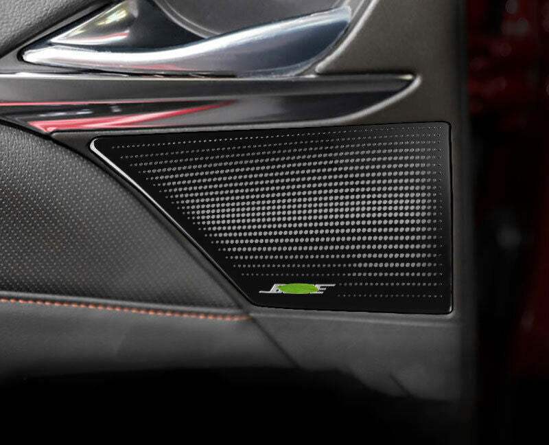 2X Inner Door Treble Speaker Frame Cover Trim Black Steel for Cadillac CT4 20-24