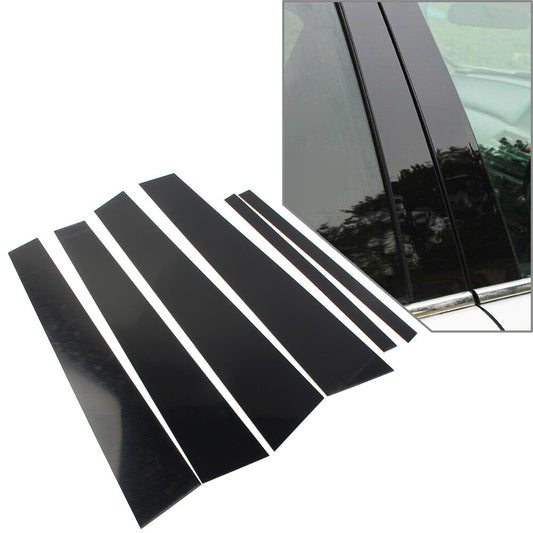 for Honda Accord 2013-2017 2016 15 Door Trim Cover Kit Glossy Black Pillar Posts