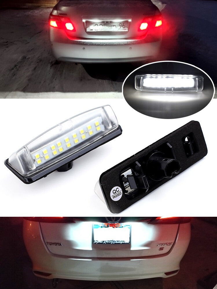 2pcsLed License plate Lamp for Toyota for Camry Avensis Verso for LEXUS Is200 for Mitsubishi