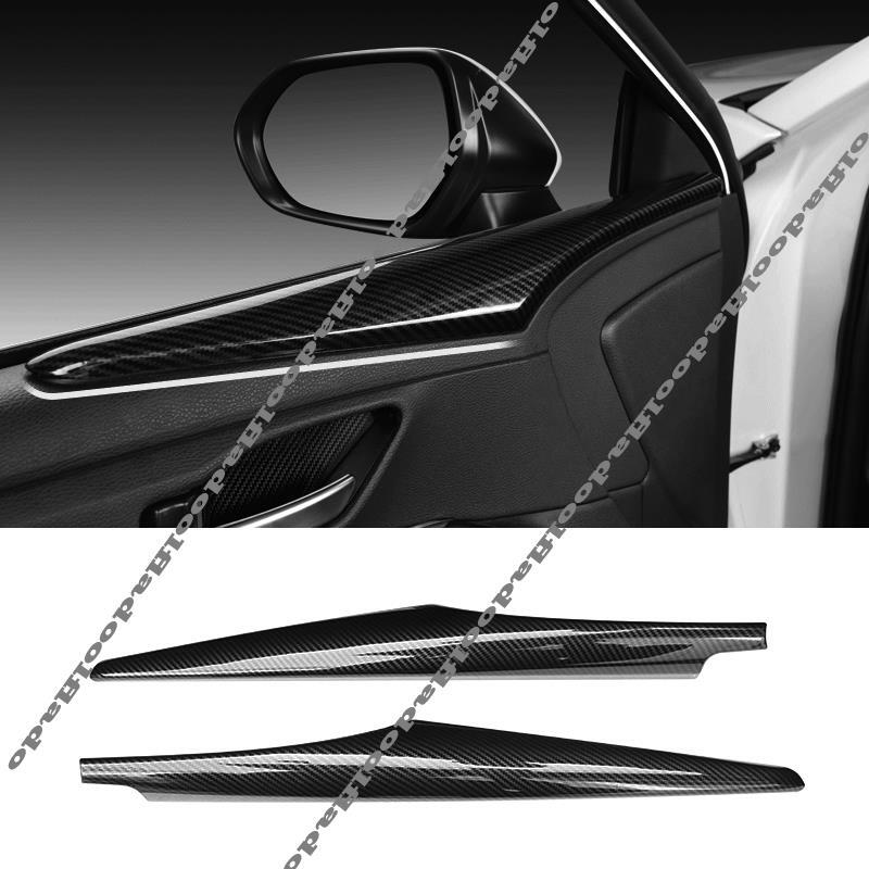 for Toyota for Avalon 2019-2022 Carbon Fiber Interior Door Panel Molding Cover Trim