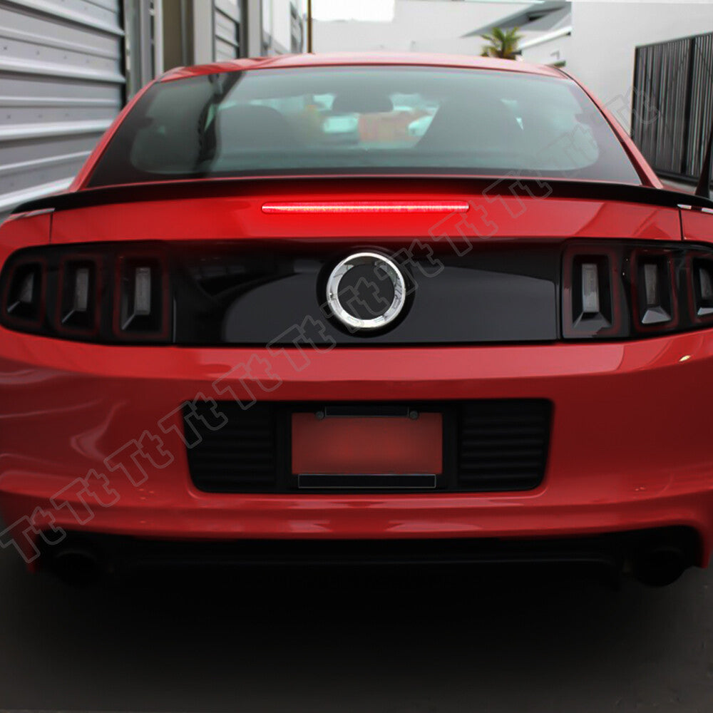 Red 3rd LED high mounted third brake stop tail light suitable for 10-14 for Mustang smoked- v
