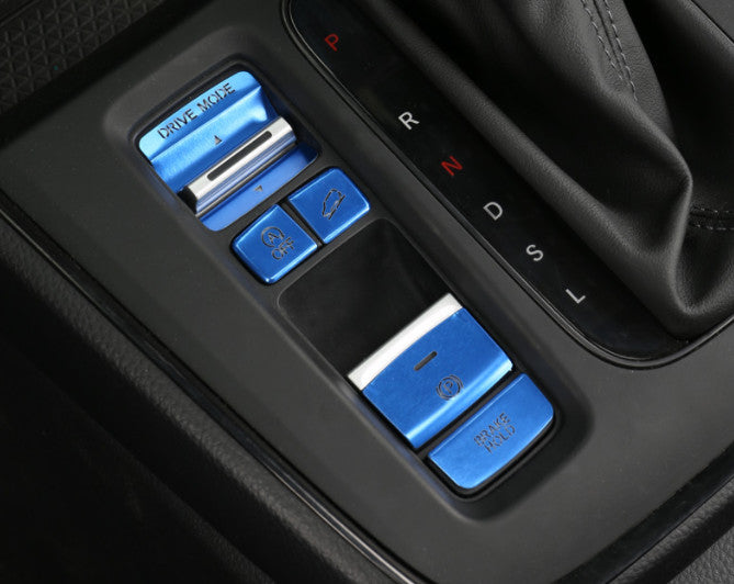 Blue Aluminum Central Console Gear Shift Switch Trim for Honda CRV CR-V 2023-24