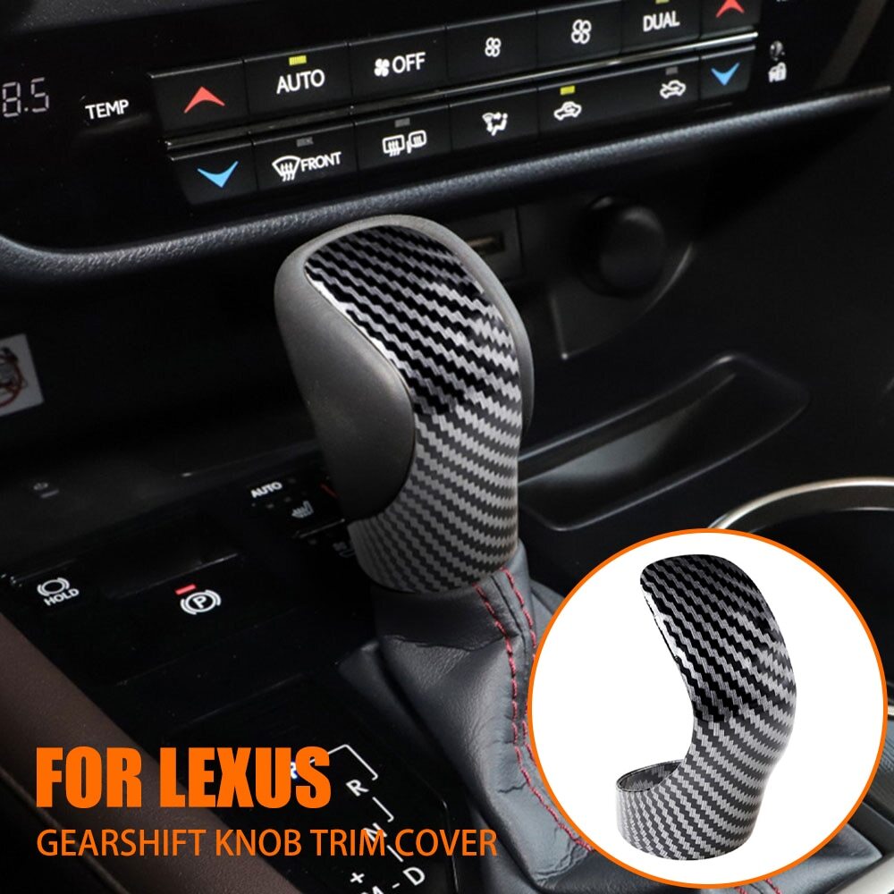 Carbon fiber car shift knob cover trim for 2015-2018 for LEXUS for ES IS NX RX. n