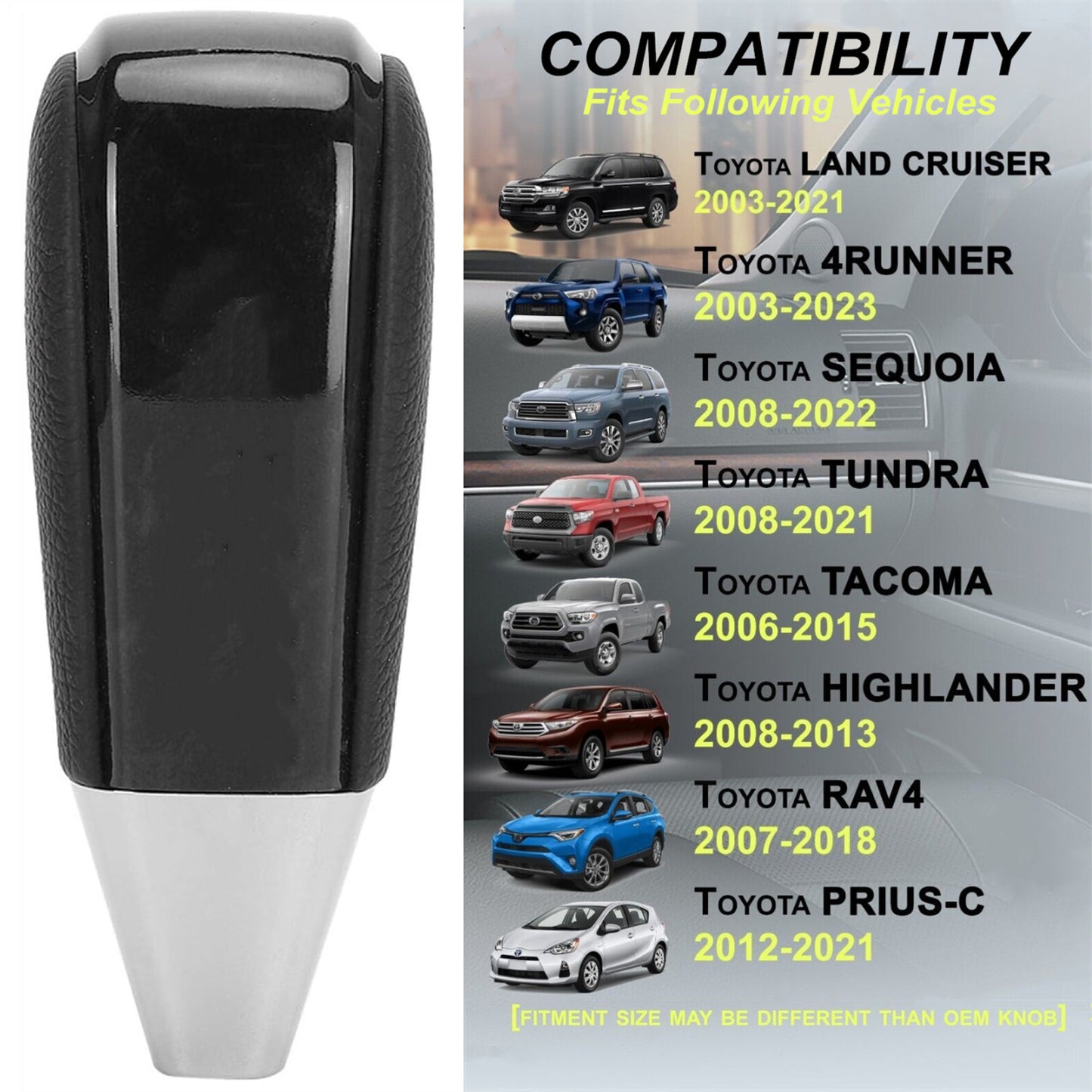 Black is suitable for 4Runner Tundra Highlander automatic transmission. n