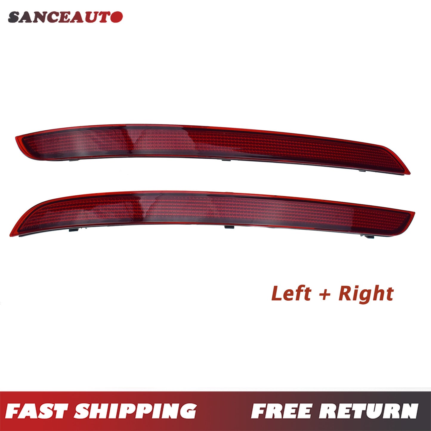 Left and right bumper reflector covers suitable for GLE ML-Class 1668200074- n