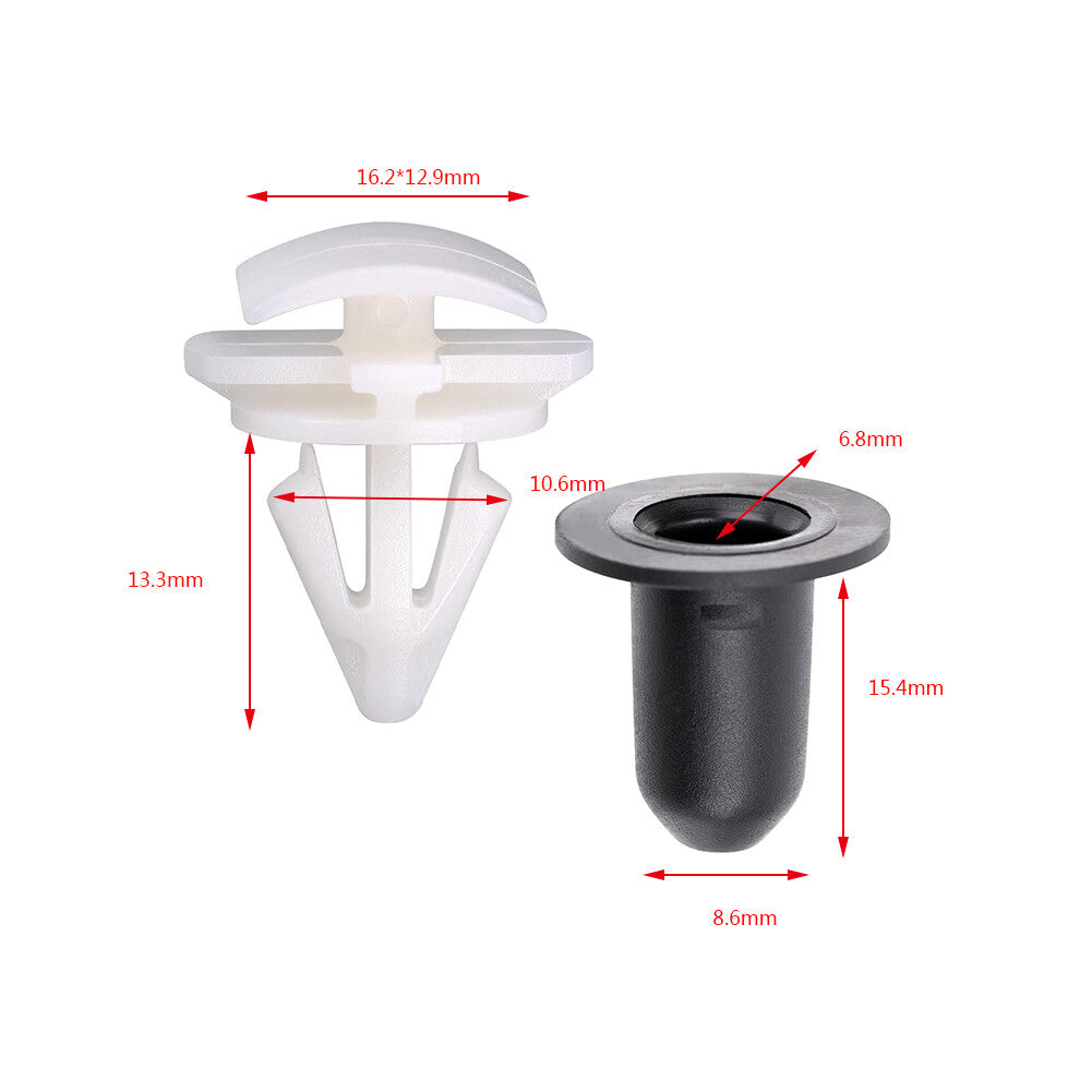 5SET Car Outside Door Fender Molding Trim Clips for Volkswagen for Tiguan