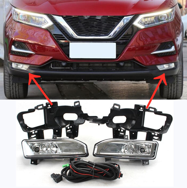 Fog Bracket LED Fog Light Lamp Wire j Set for Nissan Rogue Sport QASHQAI 2020-21