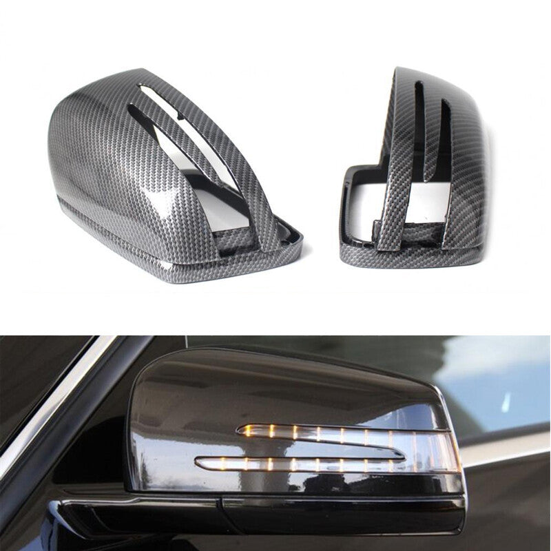 for Benz W176 W246 W204 W212 Carbon Fiber Water Transfer Reverse Mirror Shell