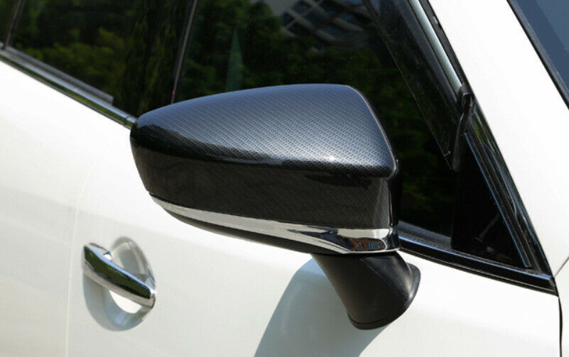 for Mazda 6 Atenza 2020-2021 Carbon Fiber Side Door Mirror Molding Cover Trim 2P