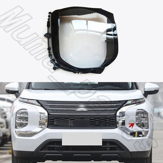 Left front headlight lens cover + sealant suitable for Mitsubishi Outlander PHEV 2022-2024