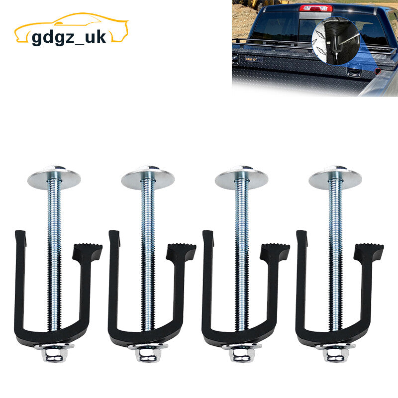 4¡ÁPickup Truck Bed Tool Box Clamps Aluminum Tie Downs Clips Toolbox Mounting Kit