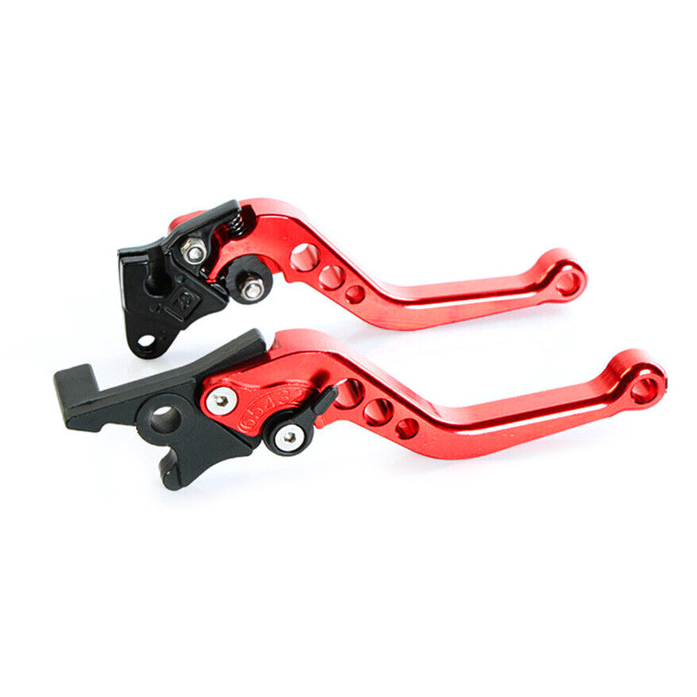 2Pcs/Set Motorcycle Brake & Clutch Lever Red For GY6 v