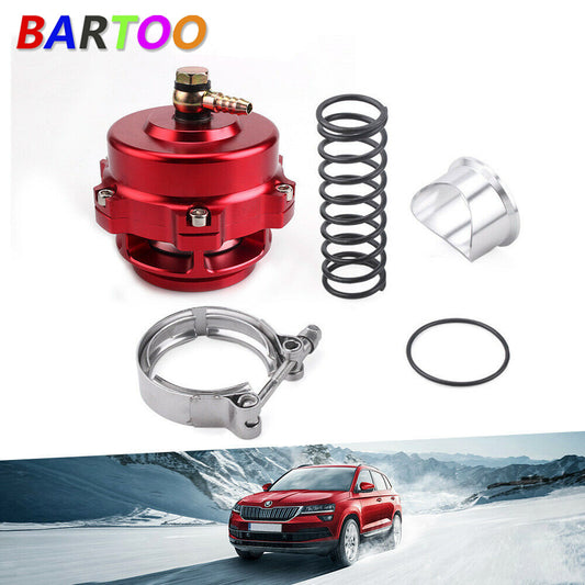 35PSI Tial 50mm Billet Blow Off Valve V-Band Dump Valve BOV Flange Pipe Red Q