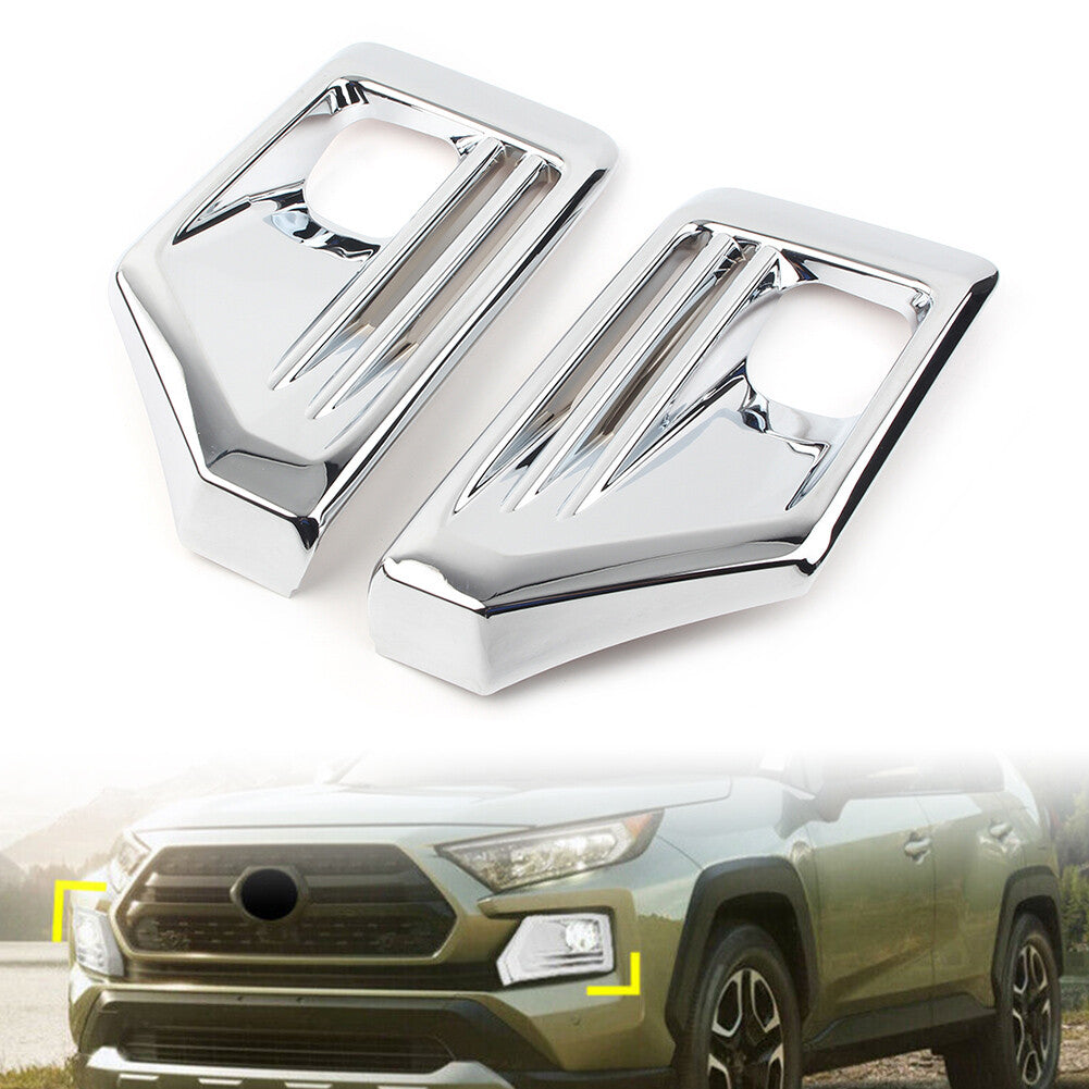 Chrom Front Nebelscheinwerfer Blinker Abdeckung for Toyota RAV4 Adventure 19-20