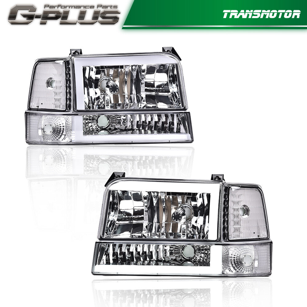 92-96 F150 F250 LED DRL Yellow Water + Red-Yellow Water
