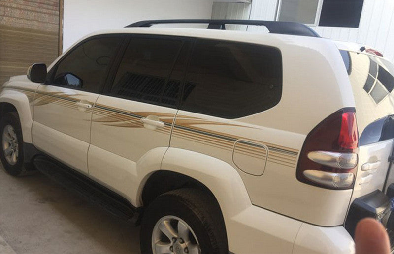 for Toyota Prado 2003-2009 Vinyl Graphic Body Sticker Side Stripe Trim Kit Set